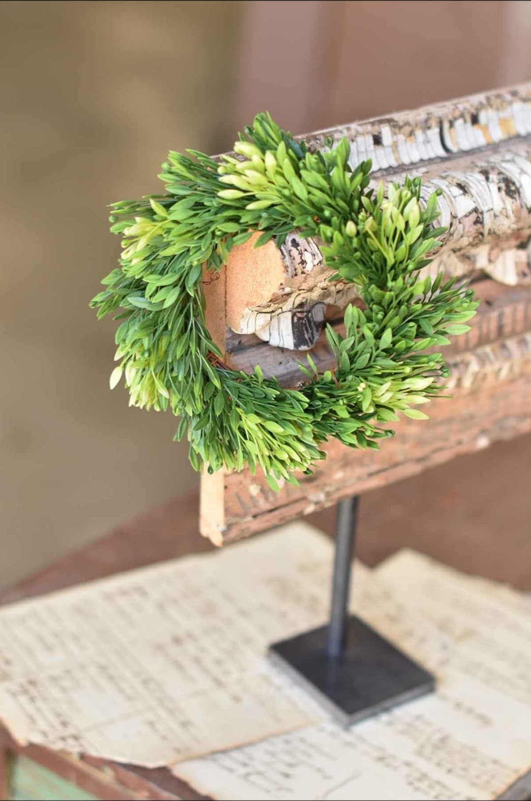 8 Leafy Green Candle Ring/wreath Greenery for Decorating Wedding