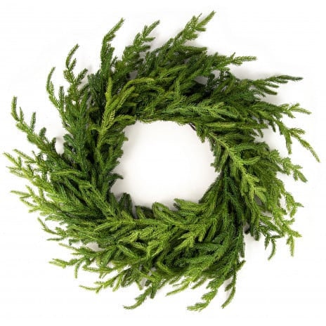 Norfolk Pine Stem Real Touch Green Faux Artificial Pine Spray Christmas  Greenery Winter Holiday Artificial Evergreen Cedar 