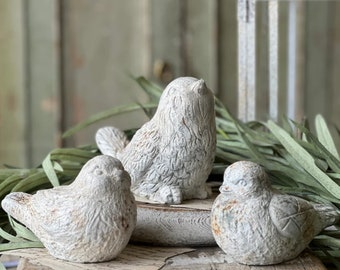 Spring Easter Concrete Watchful Wren Bird Display Farmhouse Decor Porch Decor Spring Outdoor Garden Table Statue