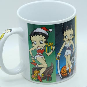 1998 Betty Boop Thru The Year Coffee Mug