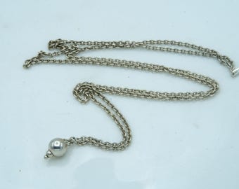 Preowned Sterling Silver  Chamilia Drop Chain Necklace 28 inch