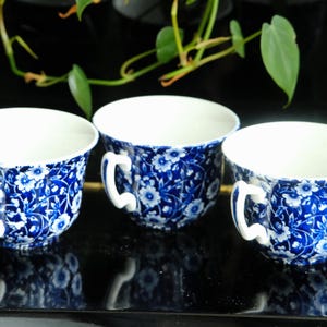 【希少】 5枚セット バーレイ　キャリコ Burleigh blue calico - Etsy 日本