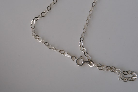 Vintage Sterling Silver Multi-Stone Triangle Neck… - image 5
