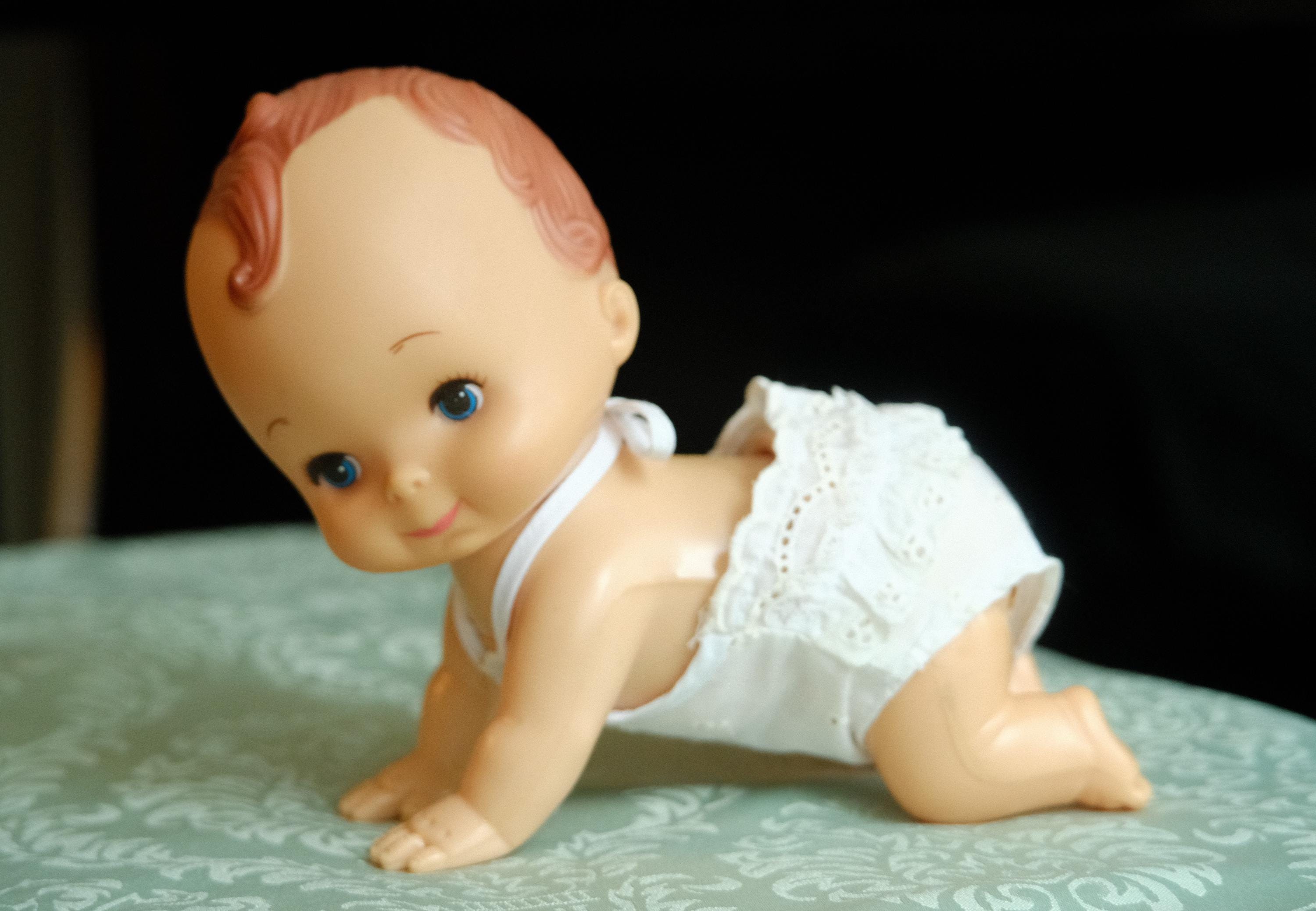 Vintage 1985 Playmates Baby Crawling Pixie Doll - Etsy