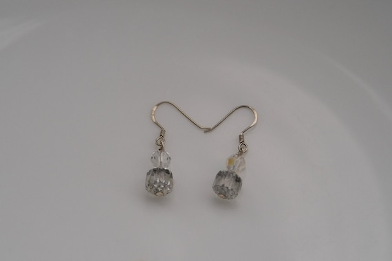 Two Pairs of Vintage Sterling Silver Earrings wit… - image 3