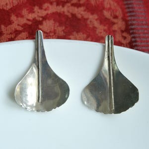 Vintage Handmade Sterling Funky Earrings