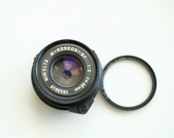 Vintage Minolta M Rokkor 40mm F/2 #1023808 - Etsy