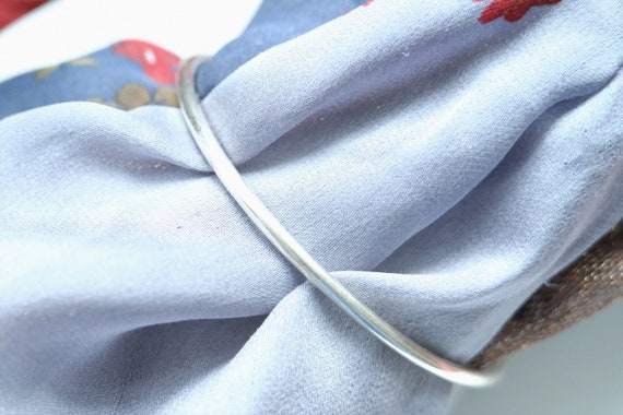 Preowned Silver Simple Bangle - image 2