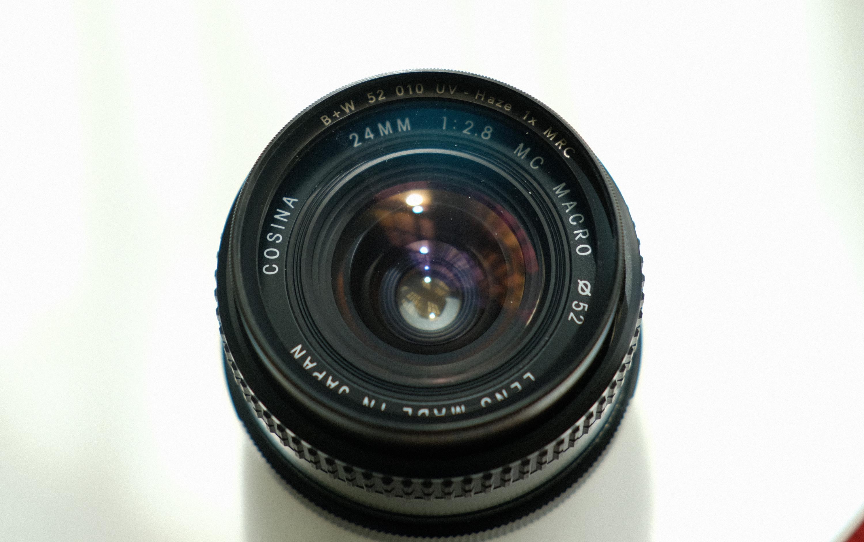 Cosina 24mm MC F2.8 Lens Pentax Macro Wide Angle MF K-Mount