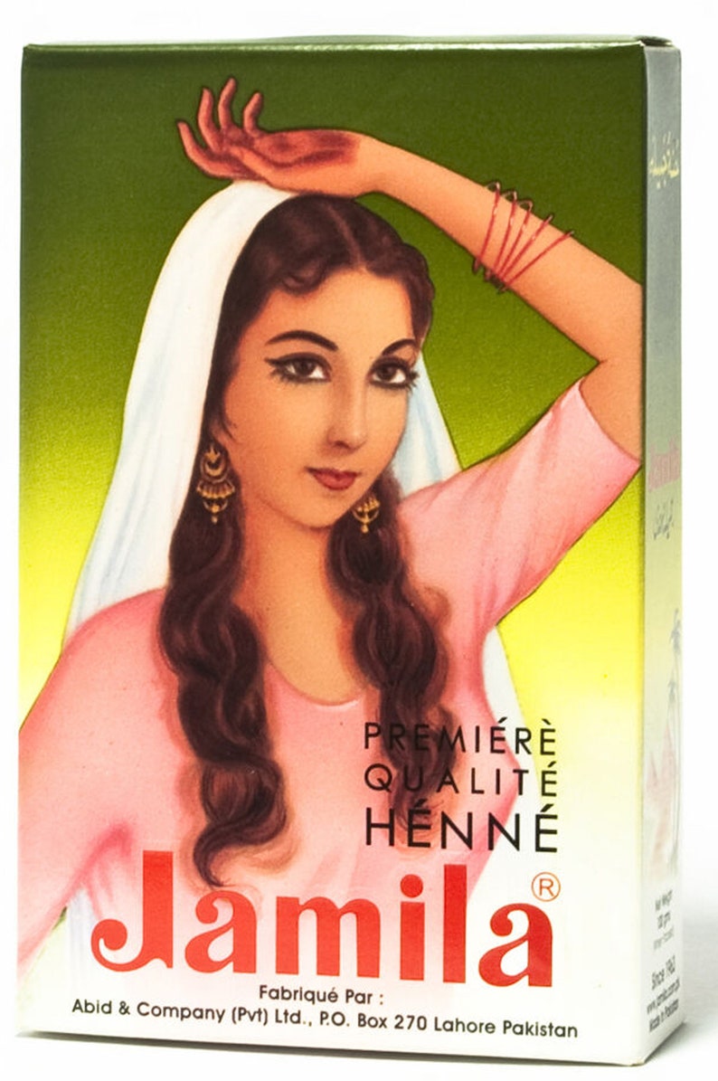 100g Jamila Henna Powder / Henna Body Art / Natural Hair Dye / Pure