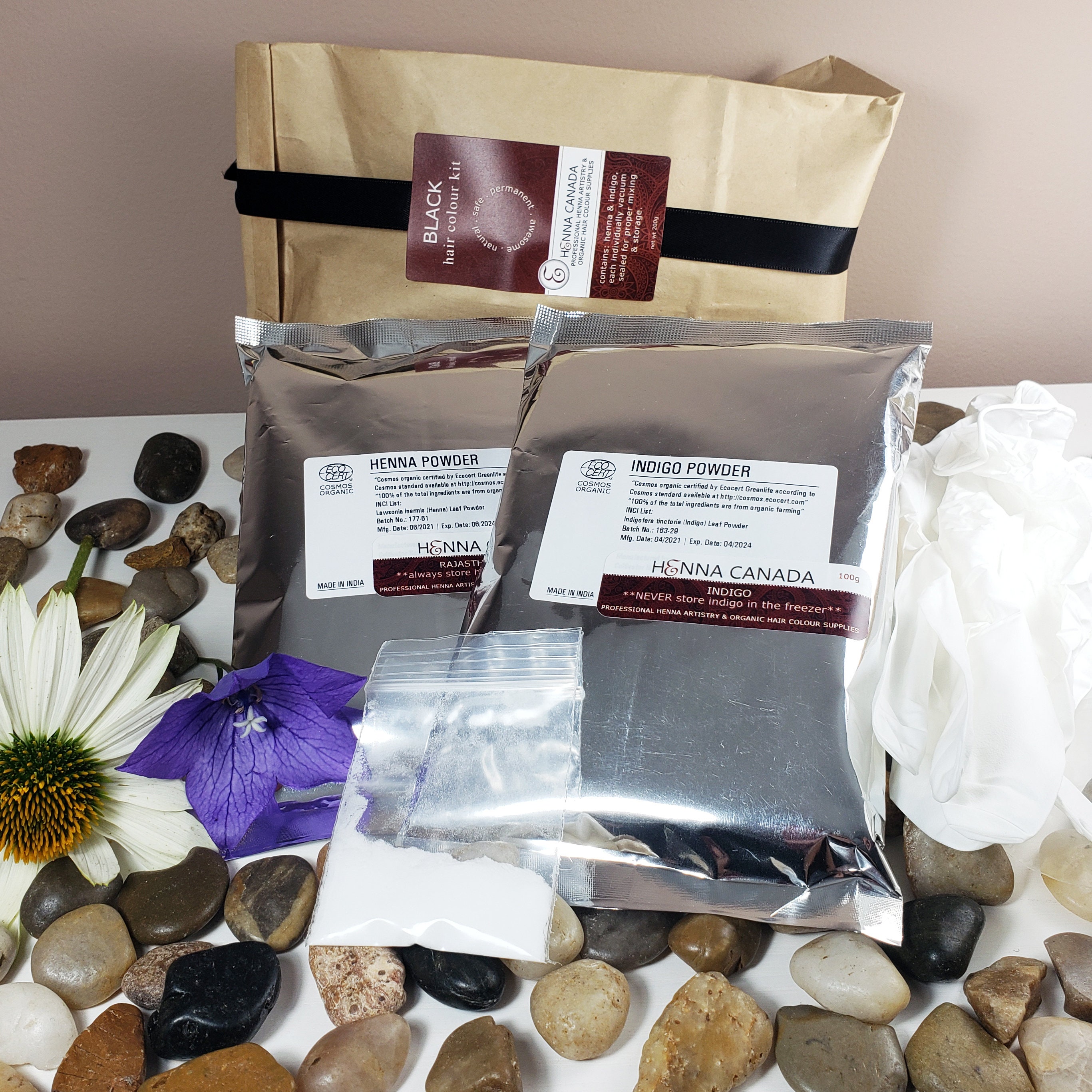 Ebony Natural Henna Hair Kit Etsy