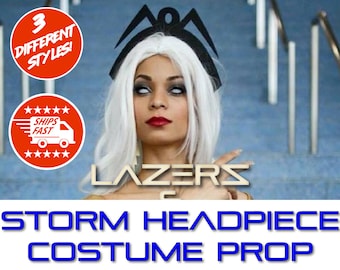 Storm Headpiece Cosplay Prop-Headdress Crown Tiara X-Men Costume-FREE X-Men Logo Included