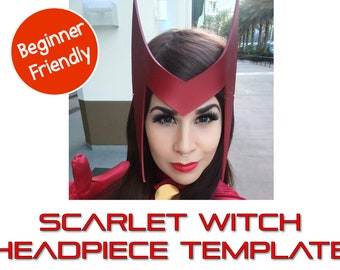 Cosplay Prop Template for X-Men Scarlet Witch Headpiece