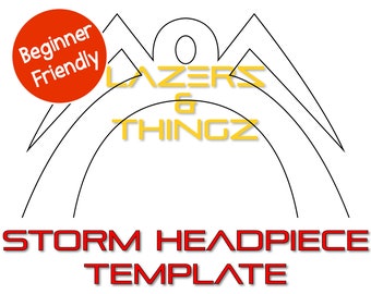 Cosplay Prop Template for X-Men Storm Costume Headpiece