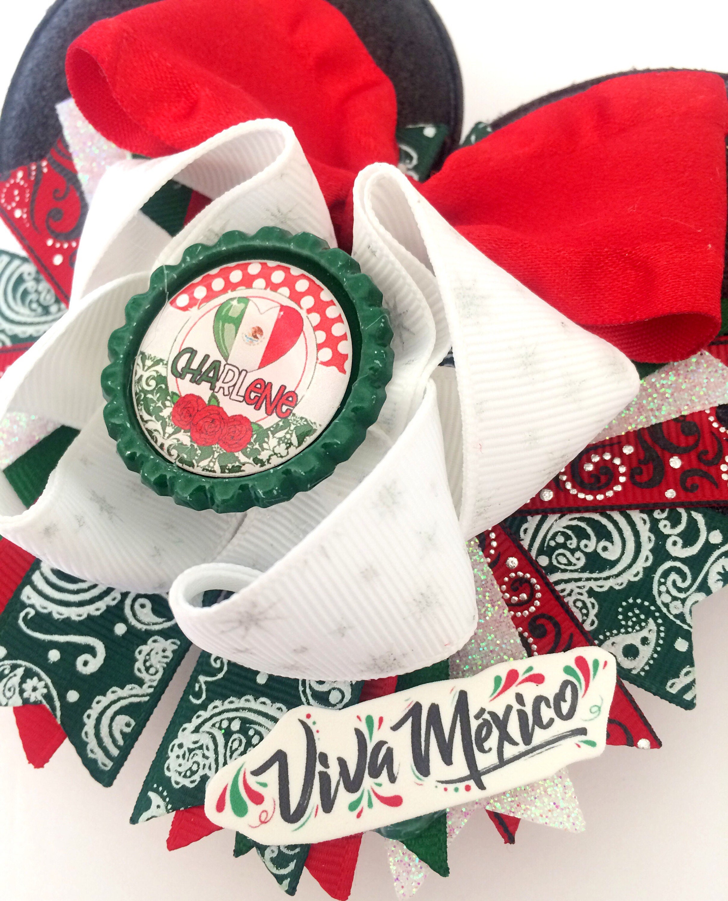 5 inch Mexico Bows OTT Hair Bow Mexican Hair Bows Mouse Etsy