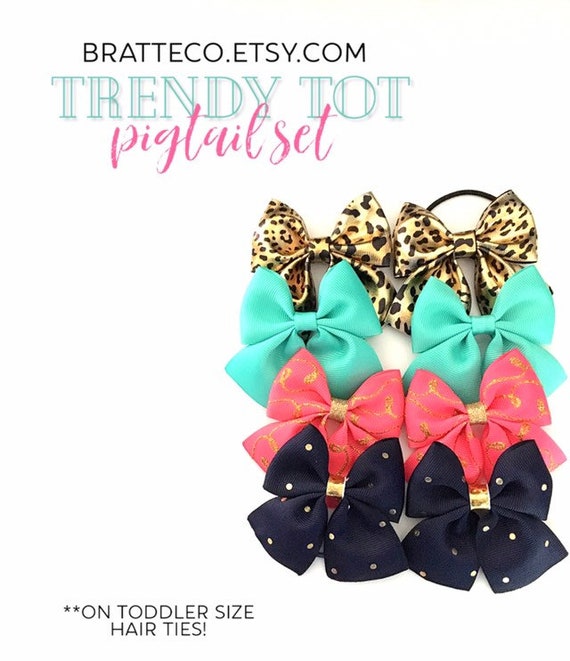 MADE to Order, qualsiasi colore SCUOLA Capelli Bow Set