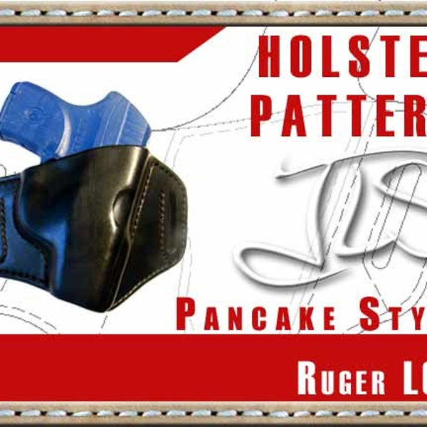 Ruger LCP Leather Gun Holster PATTERN 2-slot Style