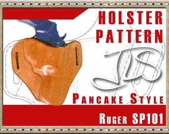 Ruger SP101 Leather Gun Holster PATTERN 2-slot Style