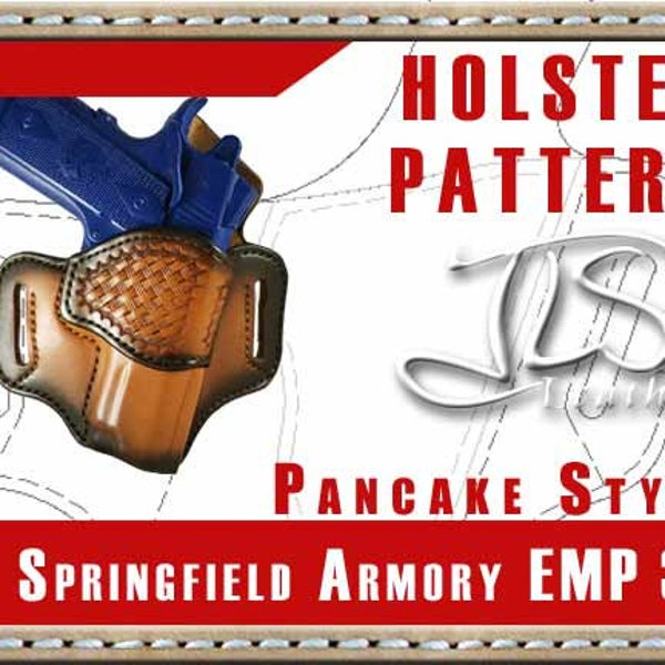 Springfield EMP 9 3" Barrel Leather Gun Holster PATTERN