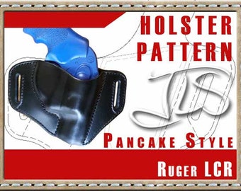 Ruger LCR LCRx Leather Gun Holster PATTERN 2-slot Style