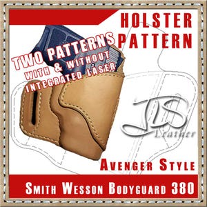 Étui en cuir Smith Wesson Bodyguard 380 MOTIF Avenger Style OWB
