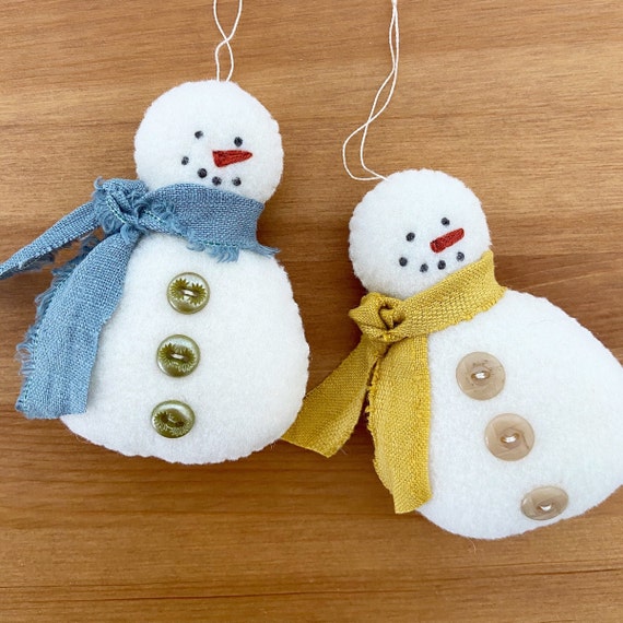 Mini Snowman Softie Pattern - Felt With Love Designs