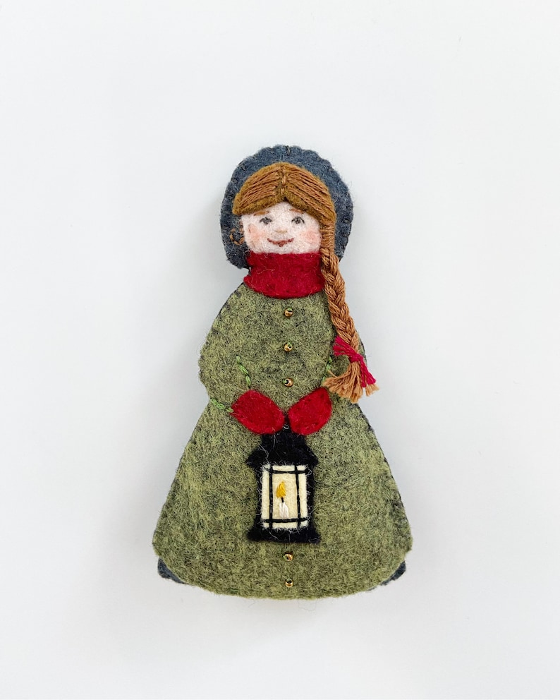 Felt Christmas Ornament Patterns, Little Women Ornaments, Little Women Gift, Felt Ornament Patterns, Bookish Gifts, Felt Doll Patterns image 7