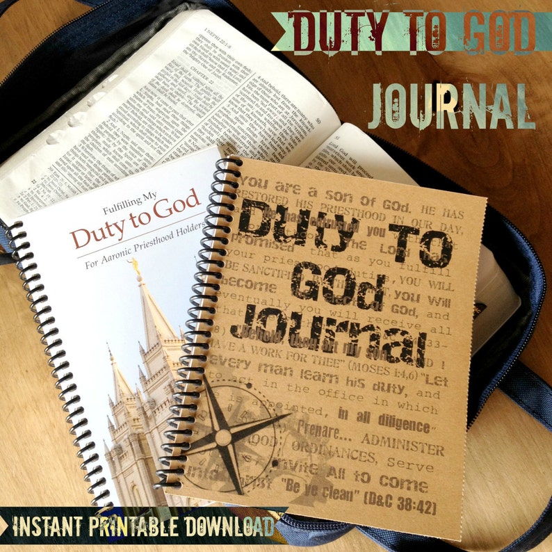 Duty To God Journal Printable Download Etsy Duty To God Journal Printable Download Etsy