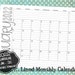 2022 Lined Monthly Calendars | 8.5x11 | LANDSCAPE | Jan - Dec | Printable Download 