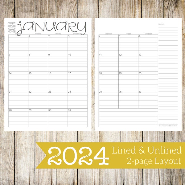 Calendar - Etsy