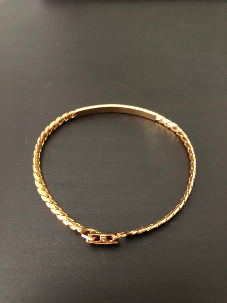 Avon Gold Tone ID Link Bracelet | Etsy
