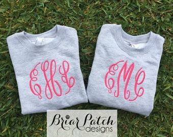 Monogrammed Toddler Sweatshirt, Monogrammed Pullover, Gift for Child