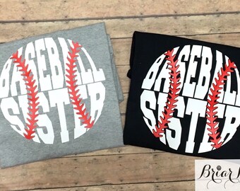 Baseball Sister Vinyl Shirt, Sibling Baseball Shirt, Youth Baseball Shirt, Little Sister Baseball Shirt, Baseball Shirt