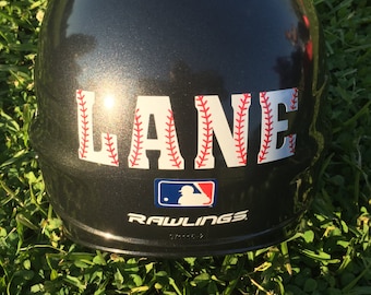 Baseball Helmet Decal, Personalized Baseball Helmet Decal, Helmet Decal, Baseball Sticker, Helmet Decal Name