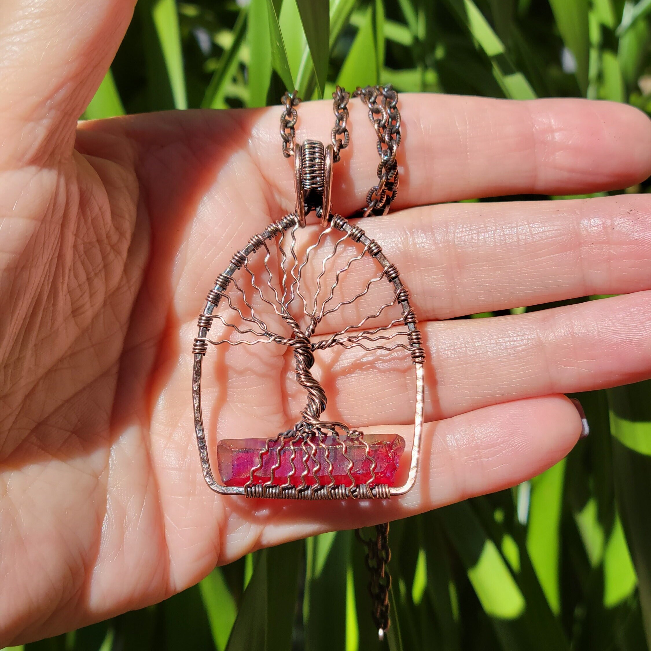 Handmade tree of life necklace deals
