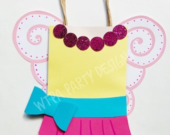 Fancy Nancy Inspired Party Bag/Favor Bag/Fancy Nancy/ Treat bag/ Fancy Nancy Party