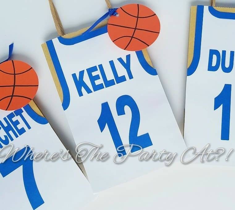 Basketball Favor Bags/basketball Party/favor Bags/treat Etsy