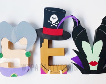 Villains Inspired Letters