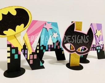 Superhero Girl Letters