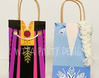 Frozen 2 Inspired Favor Bags/ Frozen Party Bags/ Party Favor