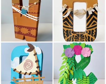 Moana Inspired Name Letters