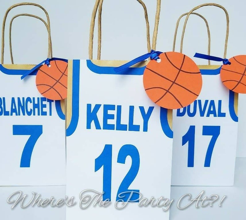 Basketball Favor Bags/basketball Party/favor Bags/treat Etsy