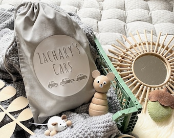Bolsa personalizada para carrinho de brinquedo, decoração infantil, armazenamento de brinquedos para sala de jogos infantil, decoração de quarto infantil, decoração de berçário, ideias para presentes infantis, decoração neutra, presentes infantis