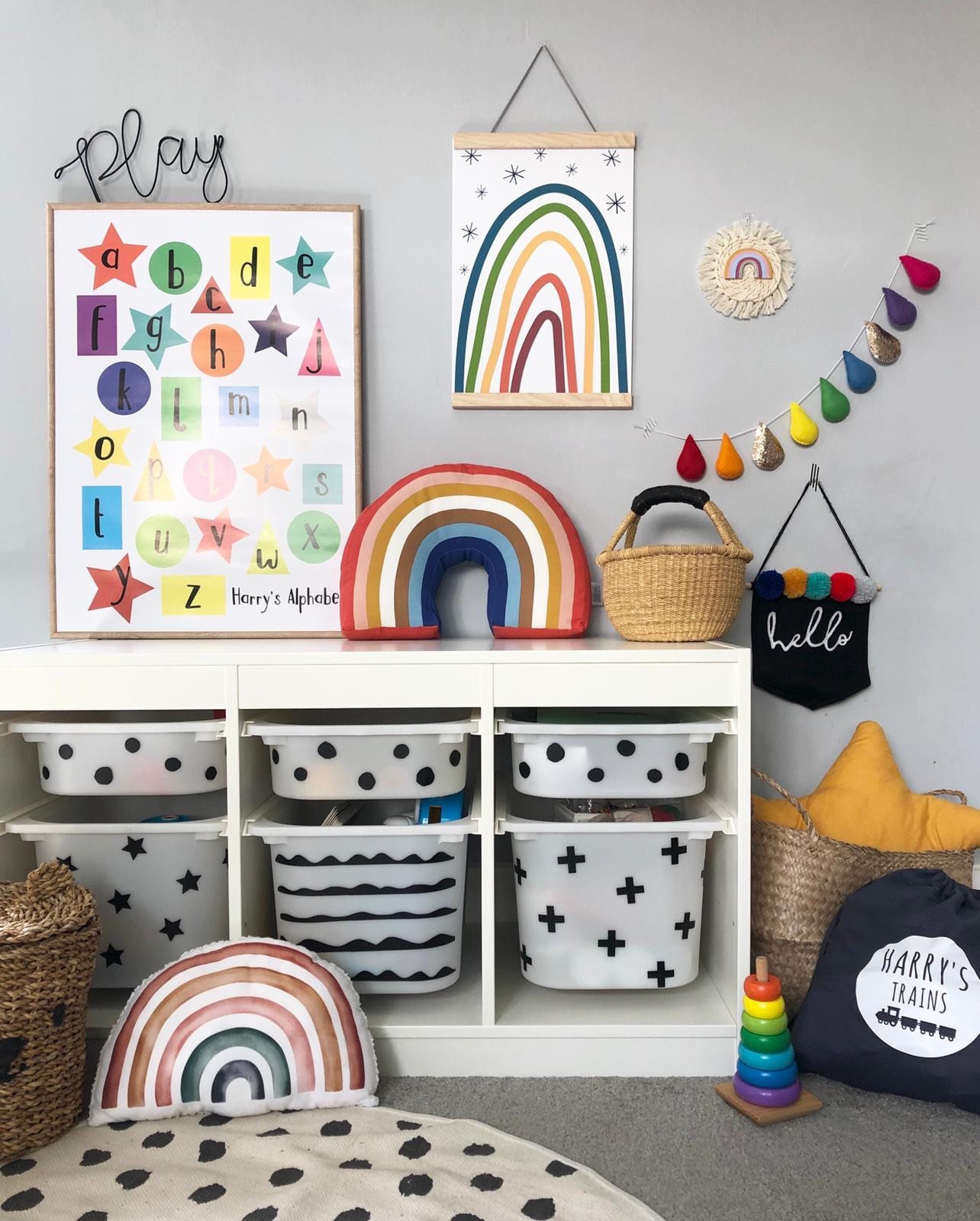 Ikea Trofast Hack Tub Stickers Kids Playroom Furniture Ideas