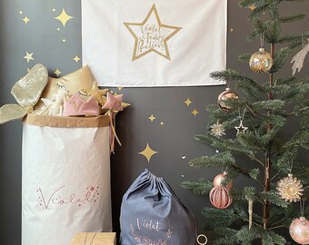 Personalised Believe Christmas Star Wall Flag, Star Wall Decor, Personalised Christmas Gift, Personalised Christmas Decor, Santa Decor, Kids