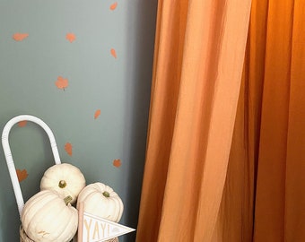 Autumn Leaf Wall Stickers for Kids Rooms, Cosy Home Decor for Fall, Woodland Nursery Decor, Hygge Kids Decor Ideas, Halloween Decor Ideas