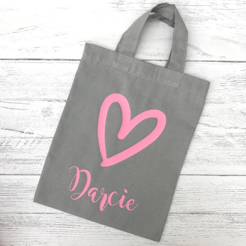 Home Toy Storage Nursery Decor Birthday Gift Ideas Kids Gift Ideas Kids Room Baby Gift Personalised Heart Mini ShopperTote Bag