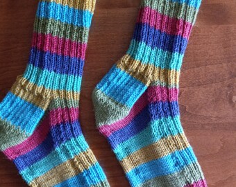 Handknit socks, small