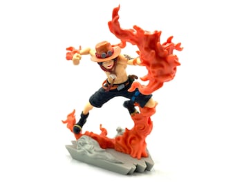 One Piece Bandai Spirits Senkou Zekkei Toy Figure Anime giapponese - Portgas D Ace