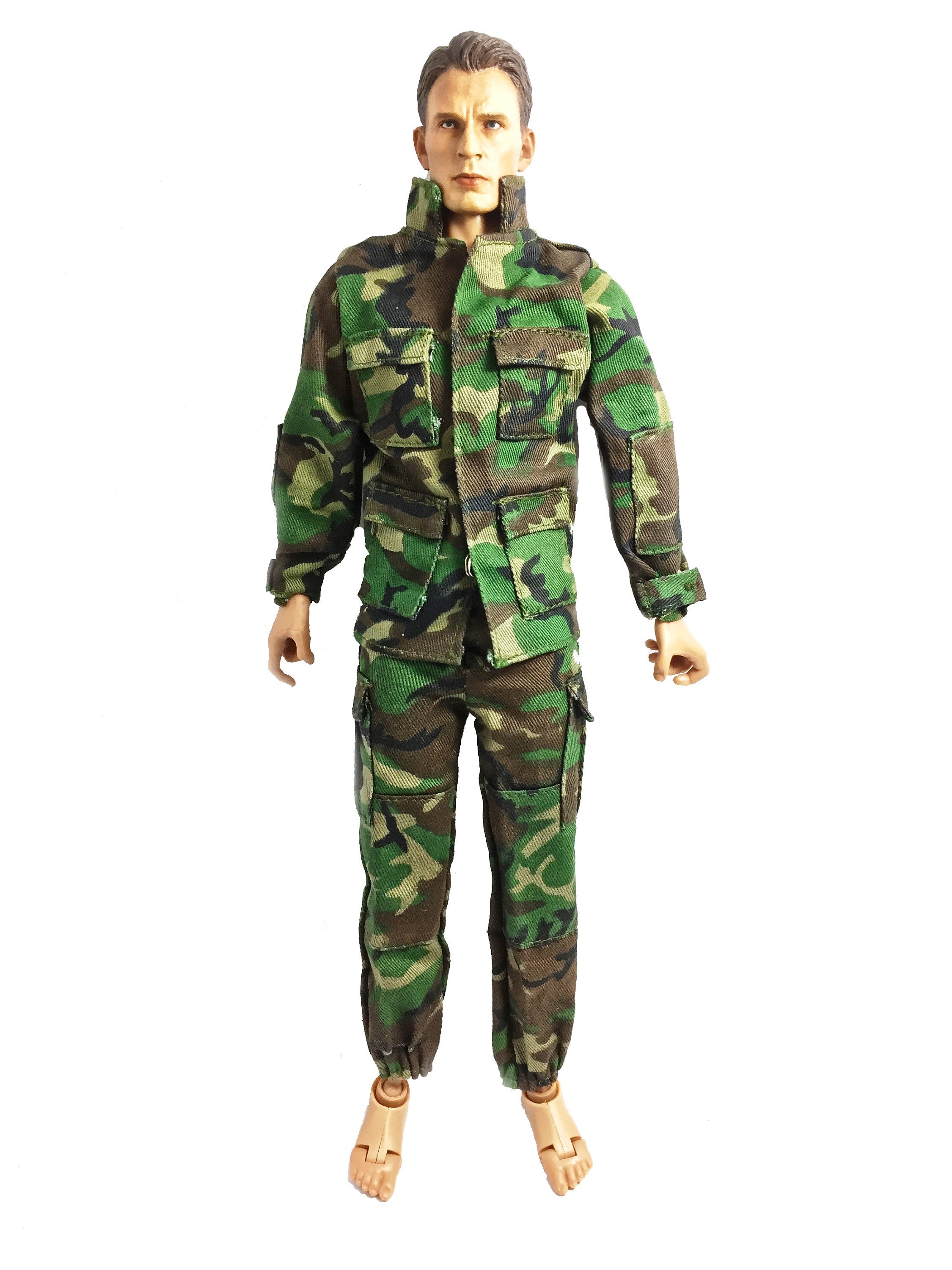 1 6 Scale Custom Made Military Suit Woodland Camo US Army Replica